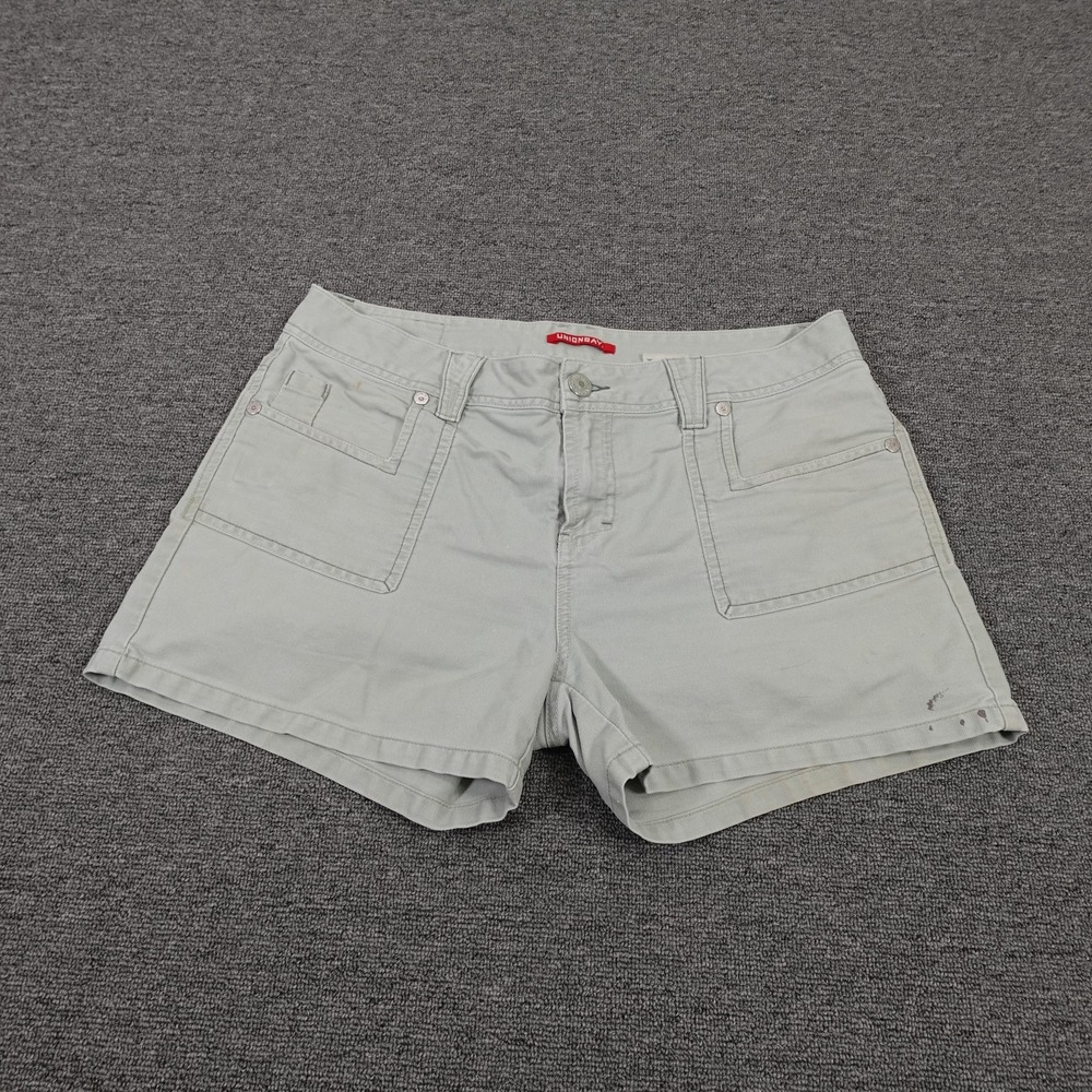 Unionbay Shorts Juniors 13 Green Utility Twill Button Pockets Casual 3.5‎ Inseam